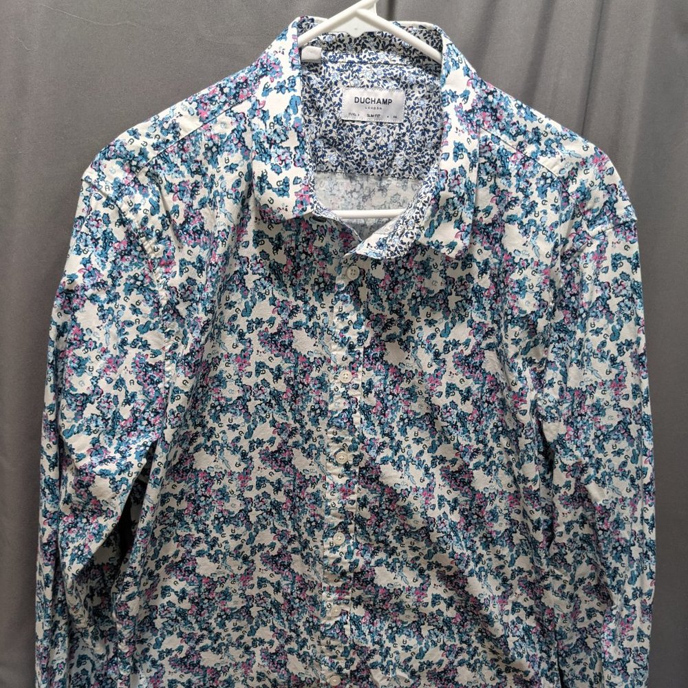 Duchamp London Floral Dress Shirt